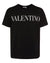 Valentino Black Logo Print Cotton Jersey T-shirt