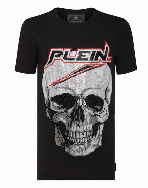 Philipp Plein Rocks Large Skull Black T-Shirt